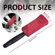 Wheel Brush, Car Wheel Cleaner, 2Pcs Microfiber Long Handle Tire Scrubber, Ultra-Fine Fiber Rim Cleaning Tool, Car Wash Brush Scratch-Free Wheel Sponge for Car Tire Rim Wheel Detailing Auto Care