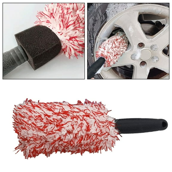 Wheel Brush Washing Brush Cleaning Brush for Car Rims Microfibre Rims Brush