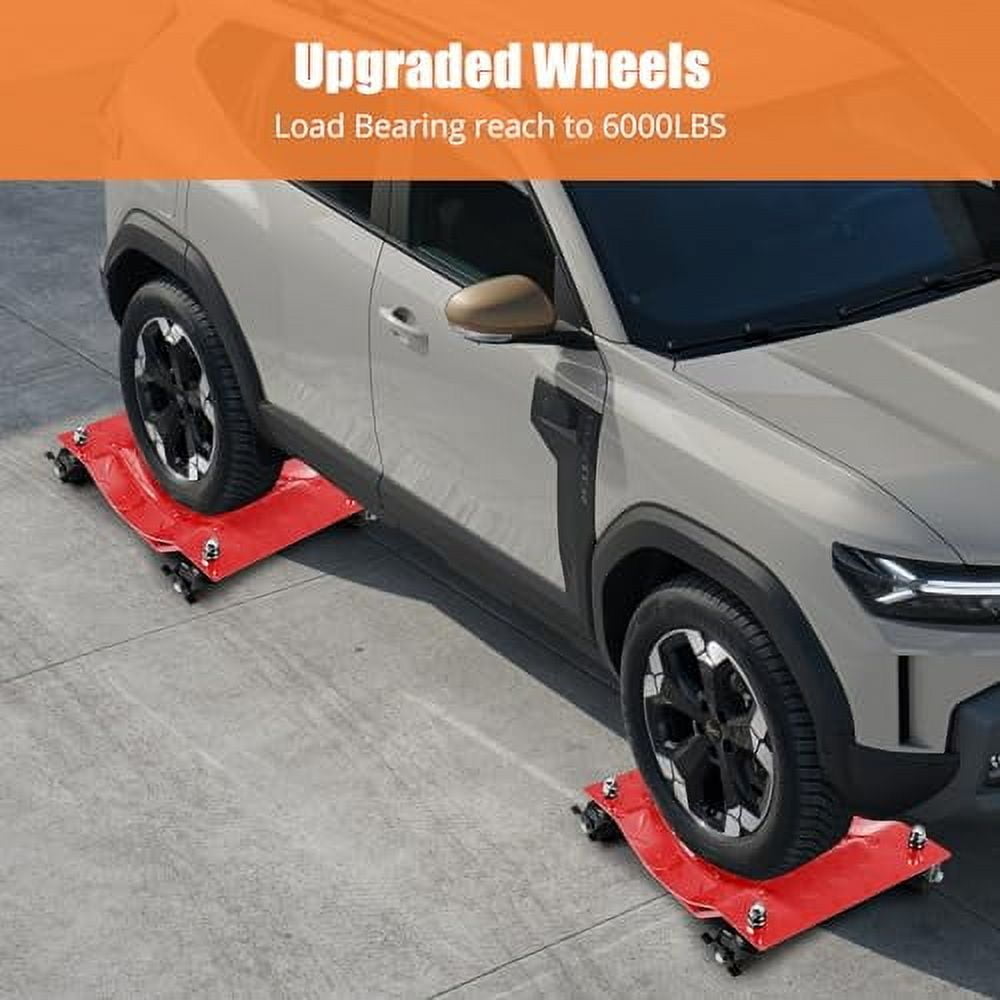 Wheel Car Dolly Set of 4, Car Moving Dolly, Furniture Dolly, Durable ...