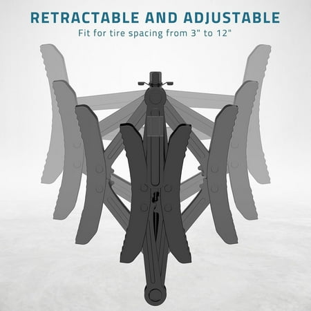 Wheel Chock Stabilizer 2 Sets for Travel Trailers Heavy Duty X Chocks Fits 3.5" To 12" Wheel Gaps