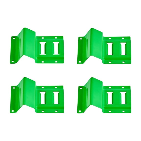 Wheel Chock Tie Down Kit with Buckle 4380 lbs Break Strength 1460 lbs Working Load for Motorcycle ATV UTV Trailer Car E Hooks