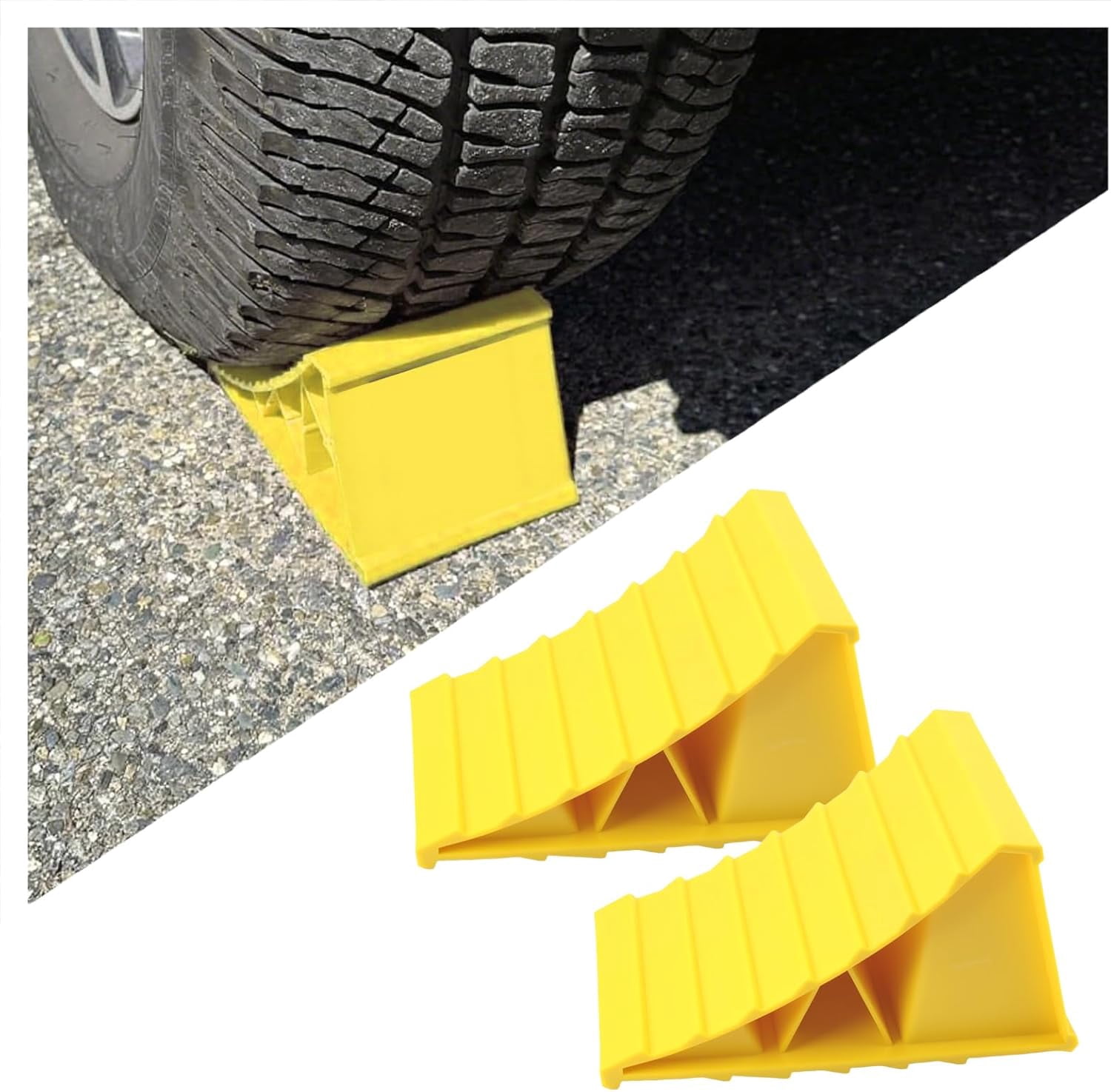 Wheel Chocks for Trailer 2 Pack,Non-Slip Heavy Duty Wheel Chocks for ...