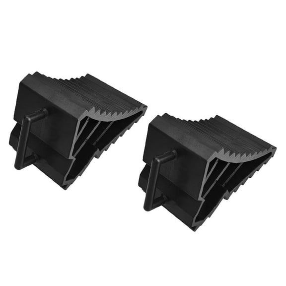 Wheel Chocks With Handles,2 Packs Tyre Saver Brake Stoppers Ridged Wedges for Car Caravans Trailer Motorhomes