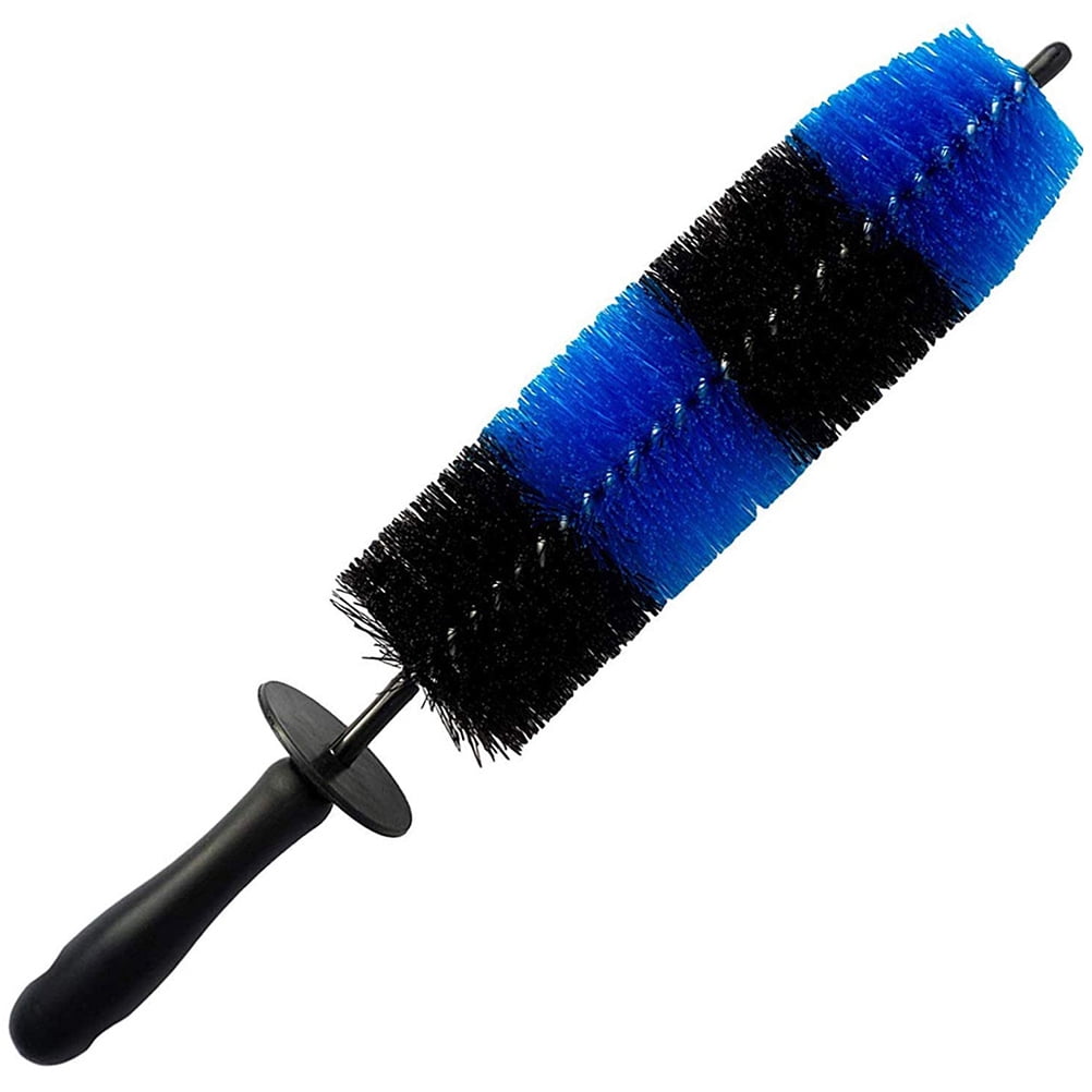 Wheel Cleaning Rim Brush Cleaner Car Windscreen Carpet Blue
