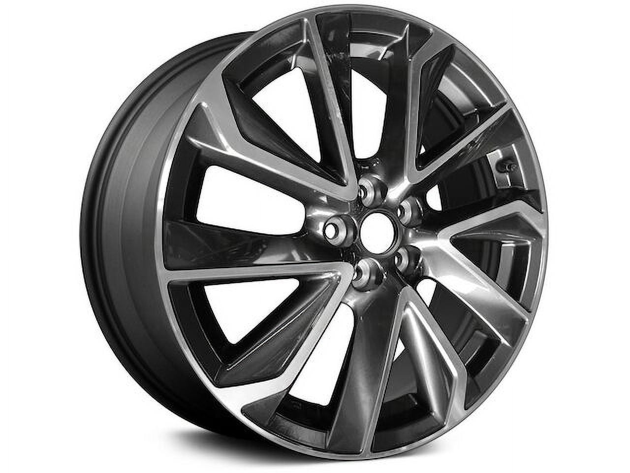 Action Crash Parts Aluminum 18" Wheel 5 Lug, Machined Charcoal Metallic