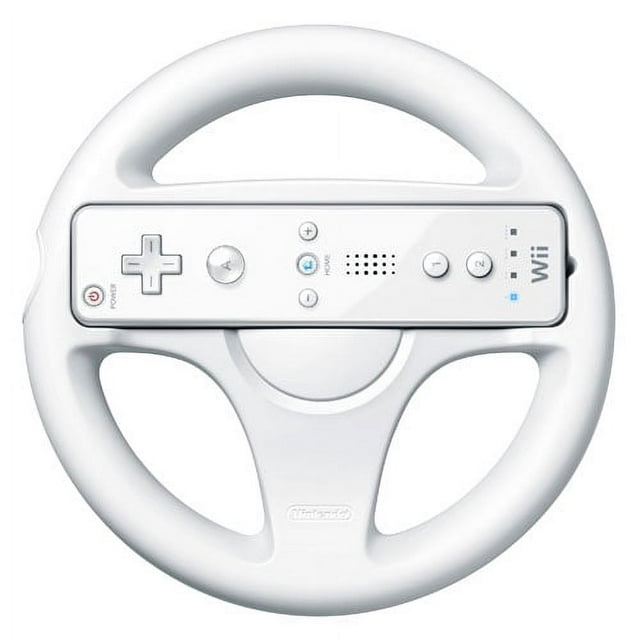 Wheel Controller for Nintendo Wii, White, RVLAHA, 00045496890216