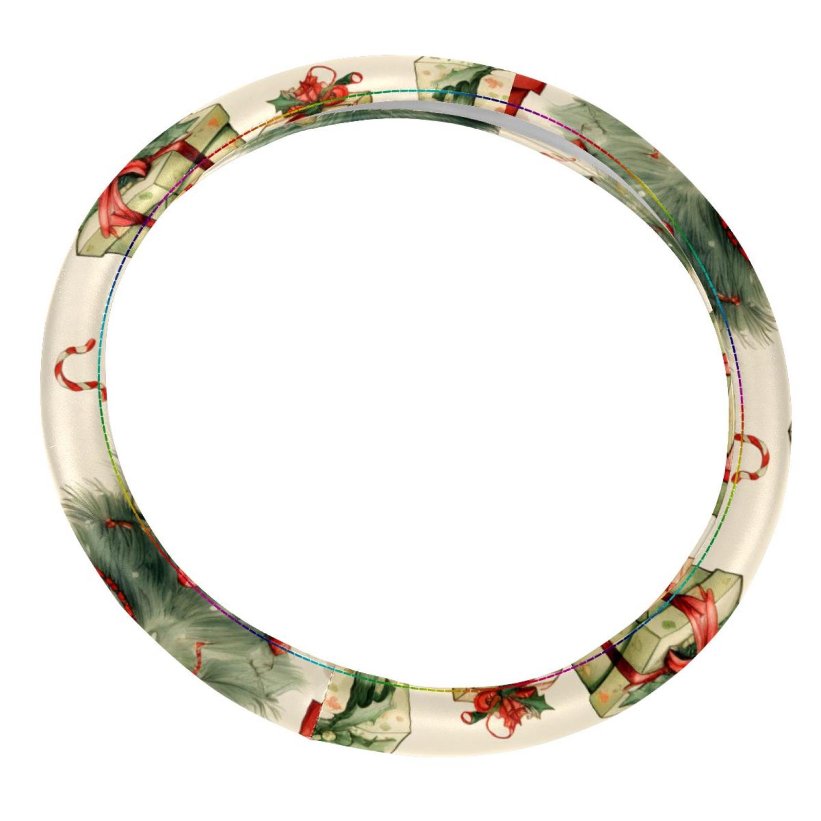 Wheel Cover 14.5 Inch Steering Wheel Cover Printing PVC Leather Auto