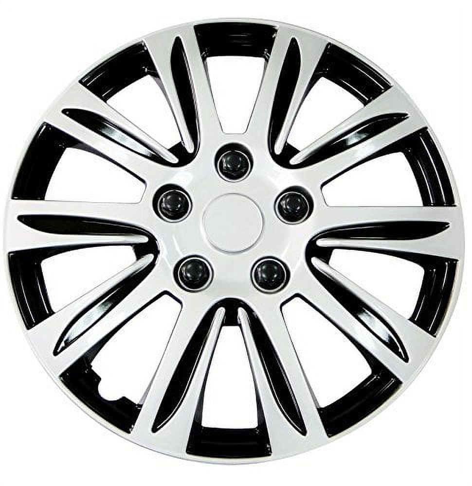Wheel Cover, 14 Inch Silver Label Premier For Jeep Vw Toyota Honda