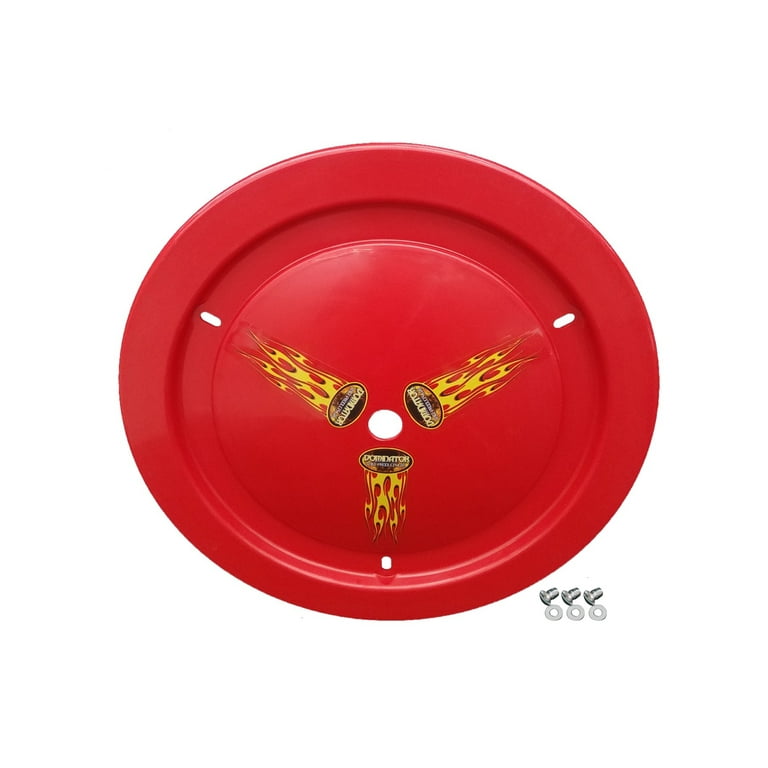 Dominator Wheel Cover Dzus-On Red Dominator Wheel Cover Dzus-On Red
