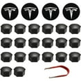 Wheel Cover Kit Center Hub Cap Car Wheel Nut Cover with Removal Tool