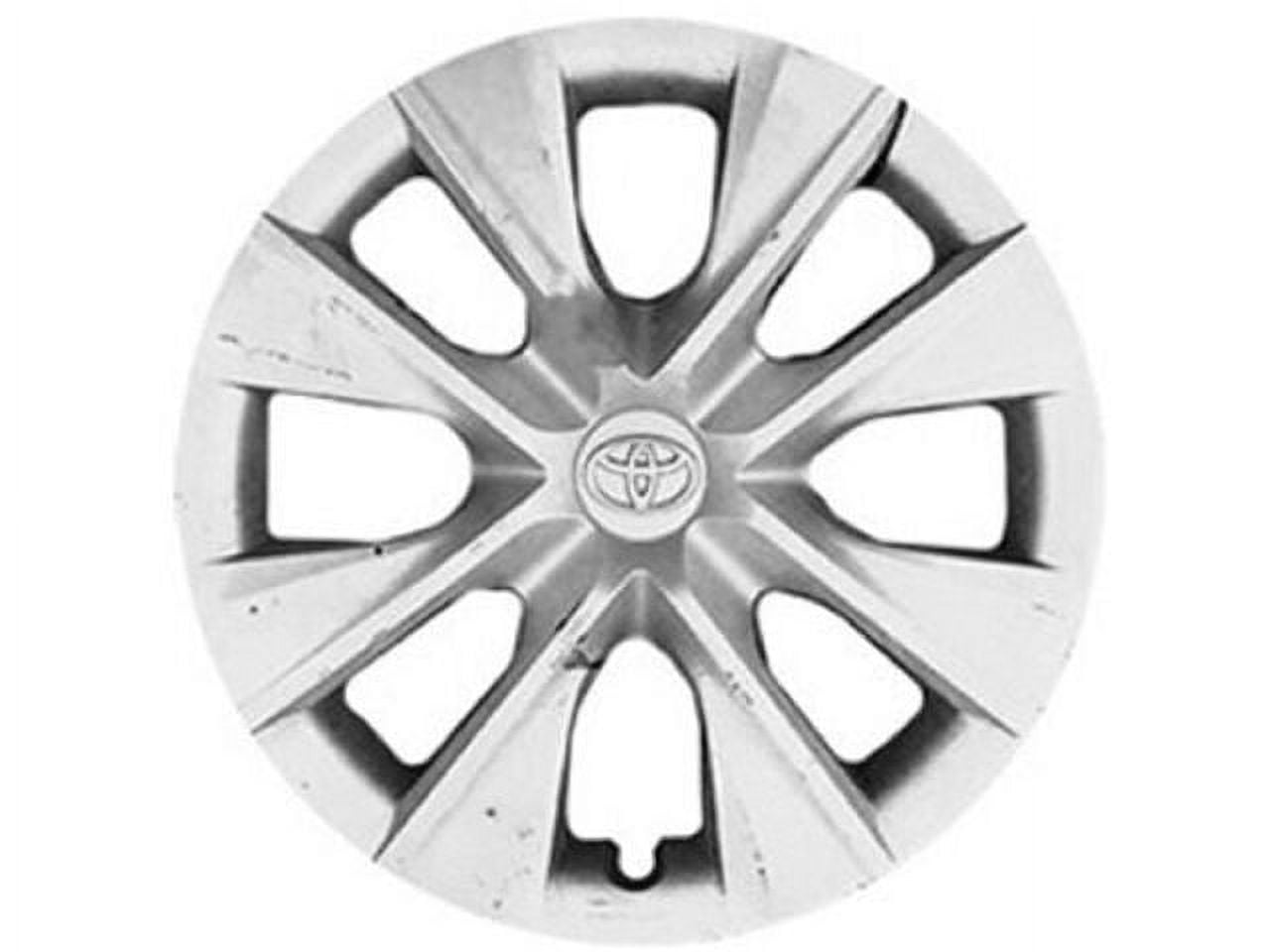 Wheel Cover - Painted Silver - 15 Inch - 8 Spoke - Compatible with 2014 - 2018 Toyota Corolla 2015 2016 2017