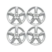 Wheel Cover Set of 4 - 18-Inch, 5-Spoke, Chrome - Compatible with 2016 - 2019 Ford Explorer Excludes with Steel Wheels 2017 2018