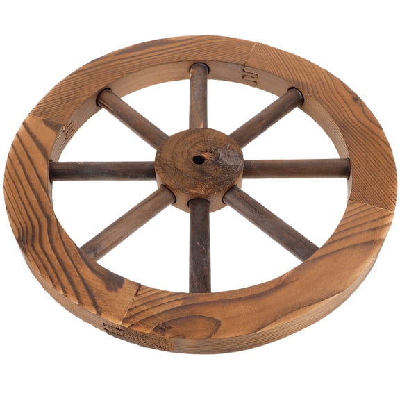 Vintage Rustic Wood Wheel Wall Hanging Decor for Home, Furniture , Farmhouse Style Wheel Decoration