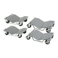 thumbnail image 1 of Wheel Dolly Set of 4,3000 lbs Car Moving Dolly,Wheel Dolly Car Tire Stake,Heavy-Duty Car Tire Dolly Cart Moving Cars,Trucks, Trailers,Motorcycles,Boats,Silver, 1 of 6