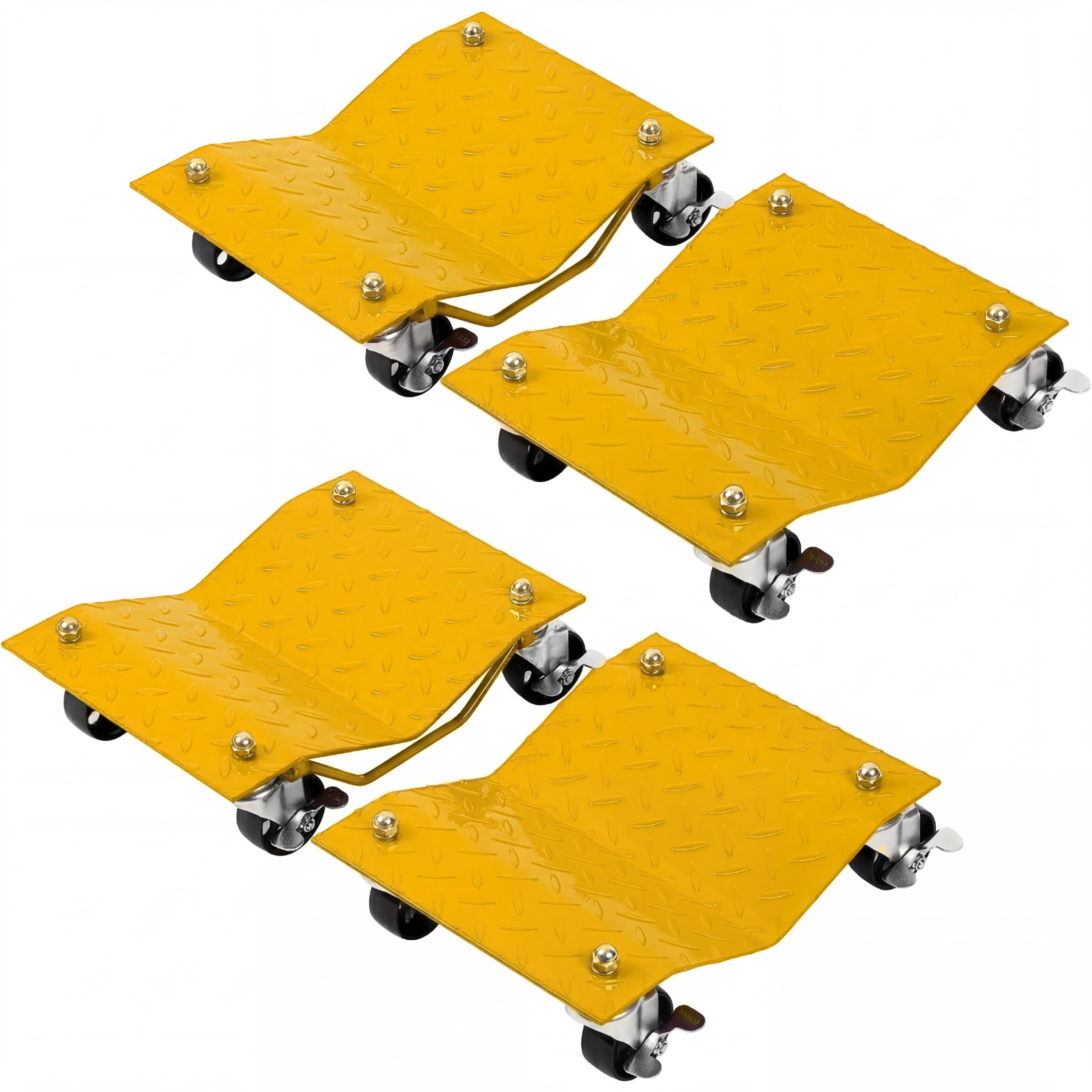 Wheel Dolly Set of 4, Car Moving Dolly 6000LBS Heavy-Duty Cart for ...