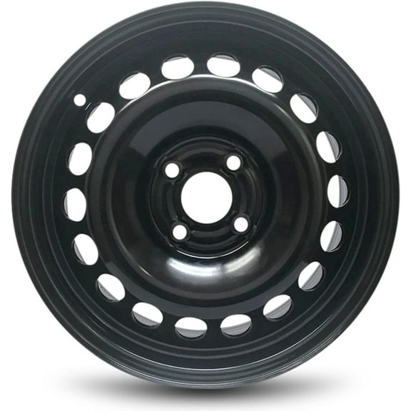 Wheel For 05-06 Pontiac Pursuit 07-10 Chevrolet Cobalt Pontiac G5 15x6 inch 4 Lug Black Steel Rim Fits R15 Tire