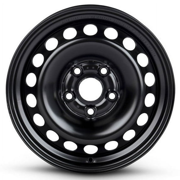 Wheel For 1992-1994 Audi 100 15 inch 5 Lug Black Steel Rim Fits R15 Tire