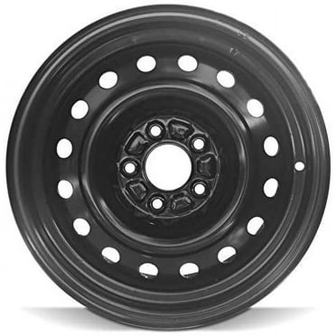 Wheel For 2006-2012 Ford Fusion 16 inch 5 Lug Black Steel Rim Fits R16 Tire