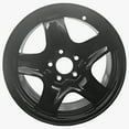 thumbnail image 1 of Wheel For 2007-2008 Chevrolet Cobalt 16 inch 5 Lug Black Steel Rim Fits R16 Tire, 1 of 6