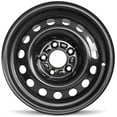 thumbnail image 1 of Wheel For 2010-2012 Dodge Caliber 15 inch 5 Lug Black Steel Rim Fits R15 Tire, 1 of 4