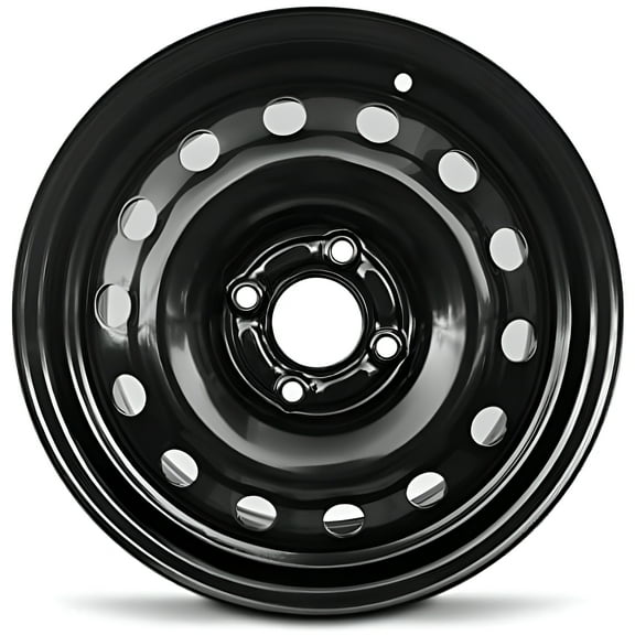 Wheel For 2011-2019 Ford Fiesta 2009-2011 Ford Focus 15 inch 4 Lug Black Steel Rim Fits R15 Tire
