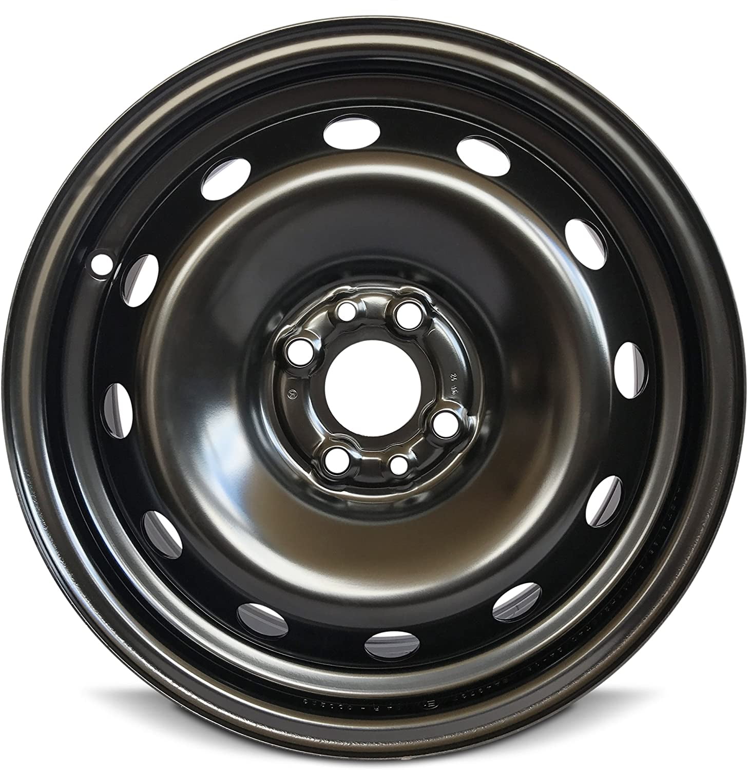 Wheel For 2012-2018 Fiat 500 15 inch 4 Lug Black Steel Rim Fits R15 ...