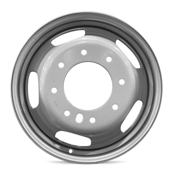 Wheel For 2019-2024 Dodge Ram 3500 Dually 17 inch 8 Lug Silver Steel Rim Fits R17 Tire