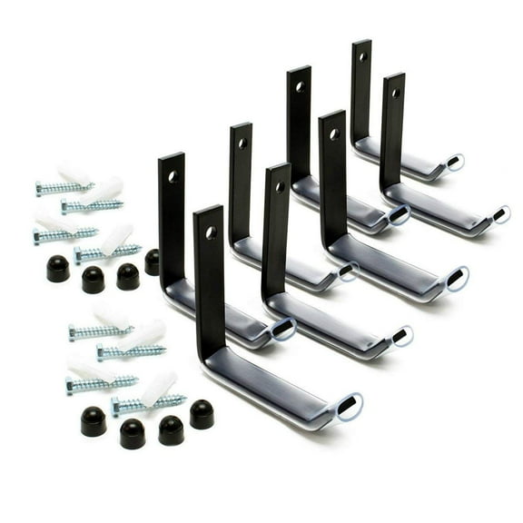Wheel Hangers Set - Wall Mount Tire Rack Alternative - Space Saving Wheel Storage for Garage Shed, 4Pack