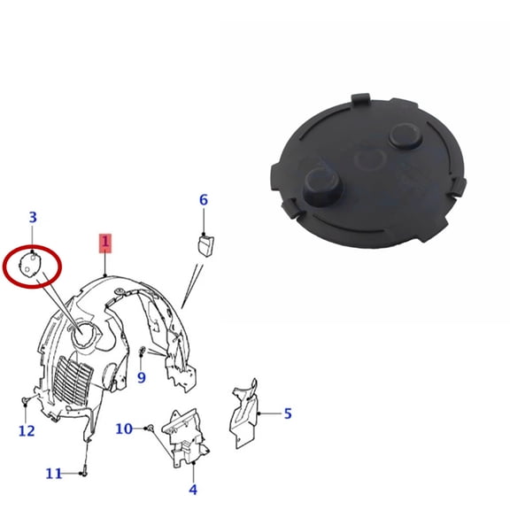 Wheel Housing Liner Cover For Jaguar F-Pace Xel Xfl