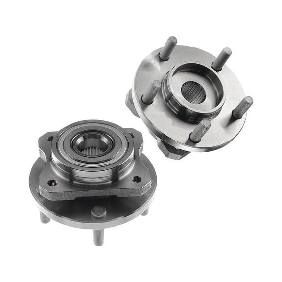 Wheel Hub Assembly Set 2 - Compatible with 1996 - 2007 Chrysler Town & Country 1997 1998 1999 2000 2001 2002 2003 2004 2005 2006
