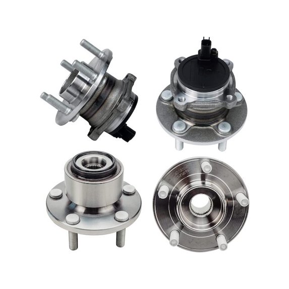 Wheel Hub Assembly Set - Compatible with 2005 - 2011 Volvo S40 2006 2007 2008 2009 2010