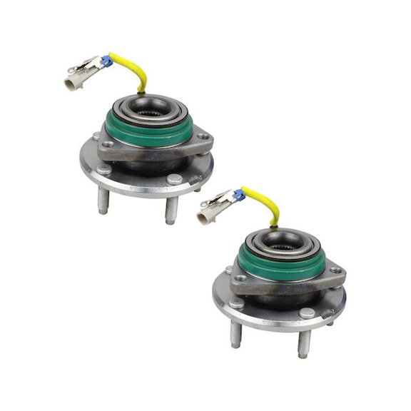 Wheel Hub Assembly Set - Compatible with 2009 - 2013 Chevy Corvette ZR1 2010 2011 2012