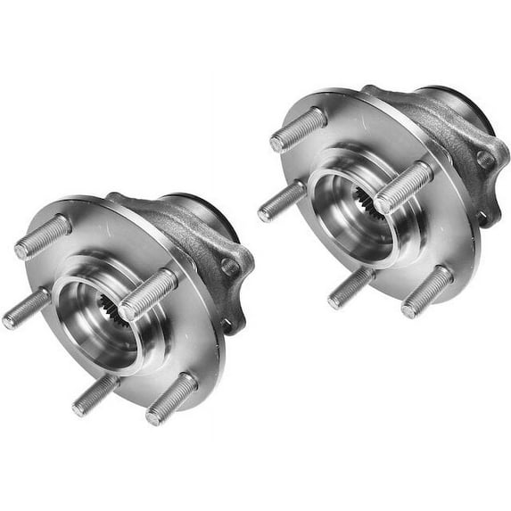 Wheel Hub Assembly Set - Compatible with 2009 - 2015 Cadillac CTS V 6.2L V8 2010 2011 2012 2013 2014