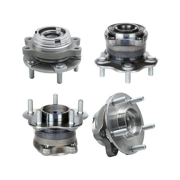Wheel Hub Assembly Set - Compatible with 2014 - 2020 INFINITI Q50 2015 2016 2017 2018 2019