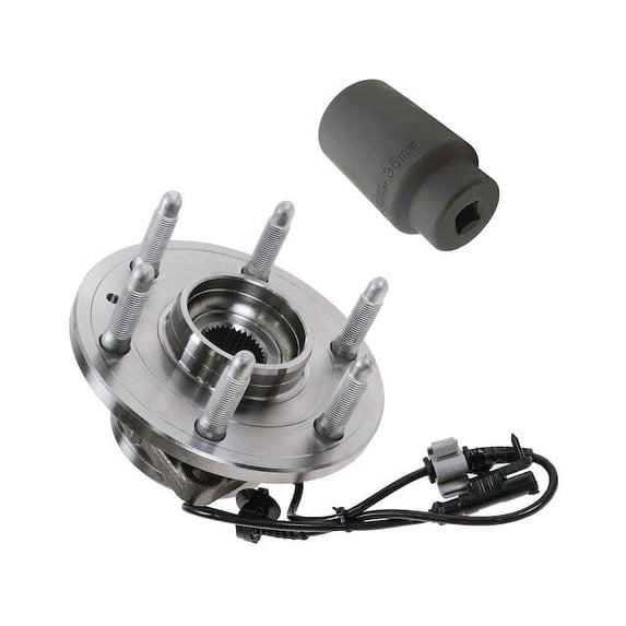 Wheel Hub Assembly and Socket Kit - Compatible with 2007 - 2014 GMC Yukon 4WD 2008 2009 2010 2011 2012 2013