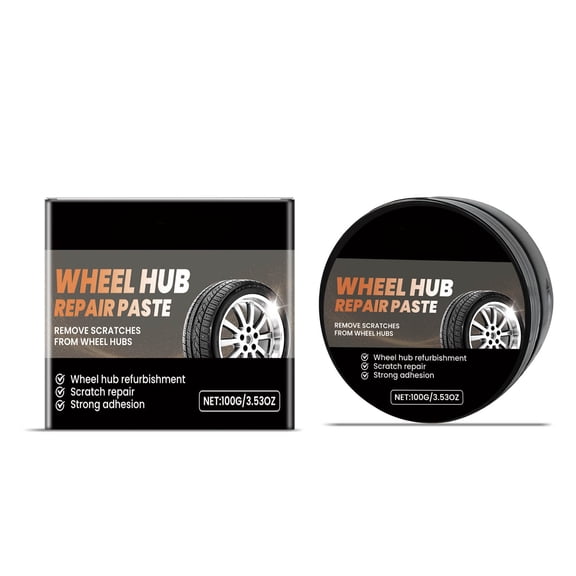 Wheel Hub Polishing Paste 3.53 OZ, Car Wheel Hub Scratch Removal & Polishing Paste Refurbishment Cream for Fast Wheel Hub Recovery & Long-Lasting Shine
