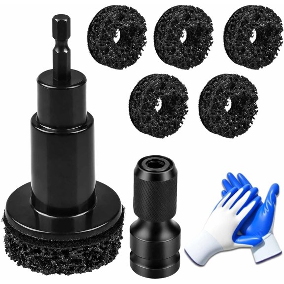Wheel Hub Resurfacing Kit, Wheel Stud and Hub Cleaner,Quick Rust Removal for Lug Studs and Rotors,Fits 1/2 Wrenches or Electric Drill, Automotive Maintenance Tool