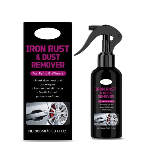 Wheel Hub Rust Remover Spray for Metal Surfaces, Efficient Cleaner Oxidation Removal, Safe on Alloys, 100ml Automotive Maintenance Solution