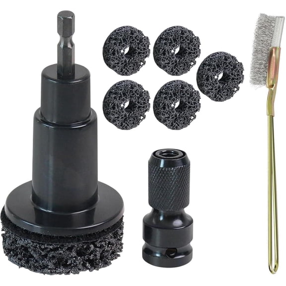 Wheel Hub & Stud Cleaning Tool Kit,Rust Removal Disc for & Light ,Fits 1/2" Wrench & Drill,Rapidly Cleans Rotors, Hubs & Wheel Studs for Jobs
