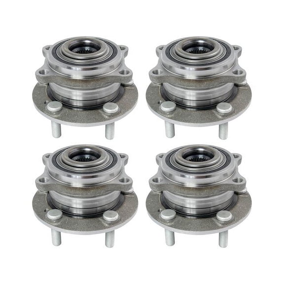 Wheel Hub and Bearing Kit 4 Piece - Compatible with 2011 - 2015 Kia Sorento AWD 2012 2013 2014