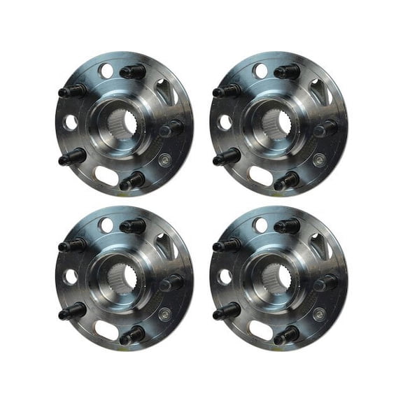 Wheel Hub and Bearing Kit 4 Piece - Compatible with 2013 - 2015 Chevy Malibu 2014
