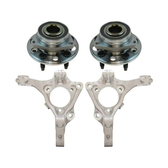 Wheel Hub and Steering Knuckle Kit 4 Piece - Compatible with 2016 Chevy Malibu Limited