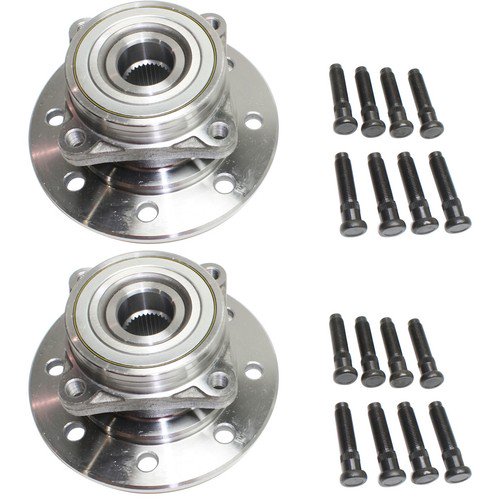 Wheel Hubs For 1994-1999 Dodge Ram 3500 Front L/R 8Lug w Bearing 2-Wheel ABS 4WD