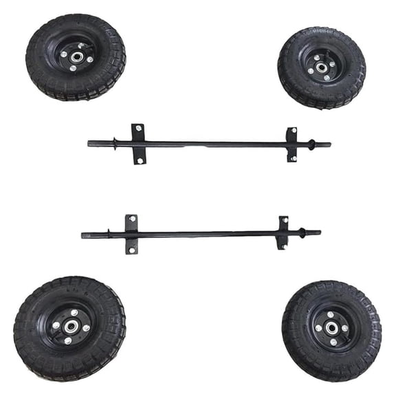 Wheel Kit Replacement for PREDATOR 9000 8750 6500 WATT Generator 4-10 Inch Wheel