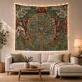 thumbnail image 1 of Wheel of Life Mandala With Snow Lion, Mystical Illustration for Spiritual Decor Lovers, Buddhist Wall Art, Housewarming Gift, Tapestry Wall Hanging for Bedroom and Meditation Room, 1 of 7