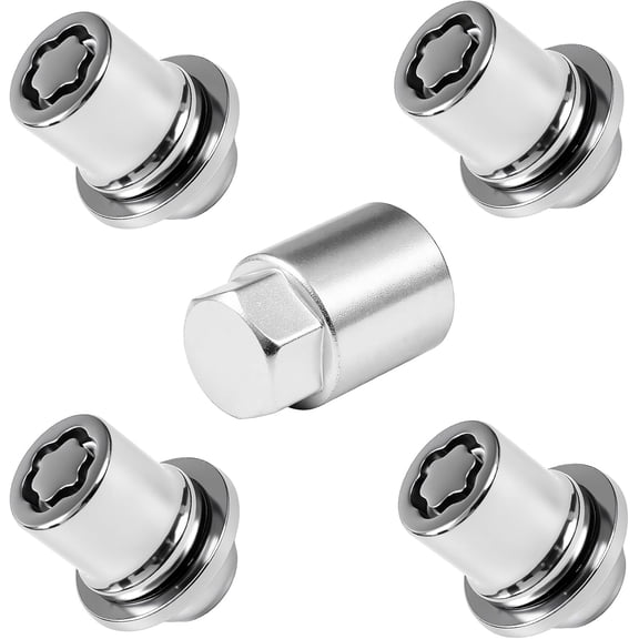 Wheel Lock Lug Nuts Set M12 x 1.5 Anti Theft Fit for Toyota Avalon C-HR Camry Celica Corolla Matrix Mirai MR2 Prius RAV4 Sienna Solara & Lexus, Chrome, Replace Toyota Wheel Lock Key 00276-00900