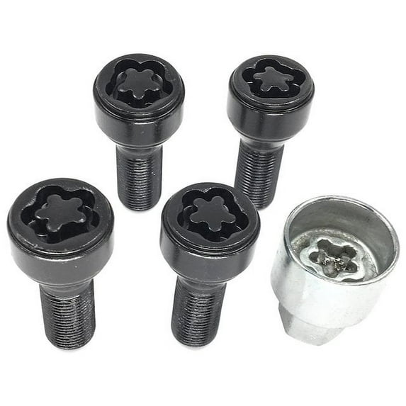 Wheel Lock Set - Compatible with 2009 - 2015 BMW 750Li 2010 2011 2012 2013 2014