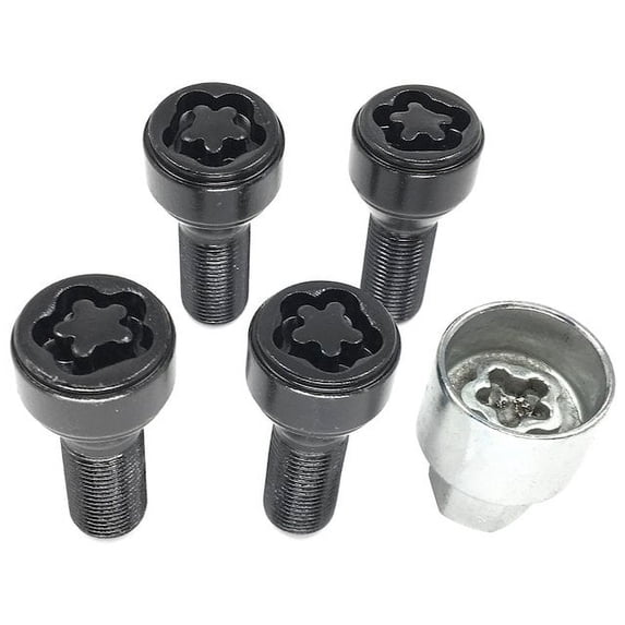 Wheel Lock Set - Compatible with 2012 - 2016 BMW 528i xDrive 2013 2014 2015