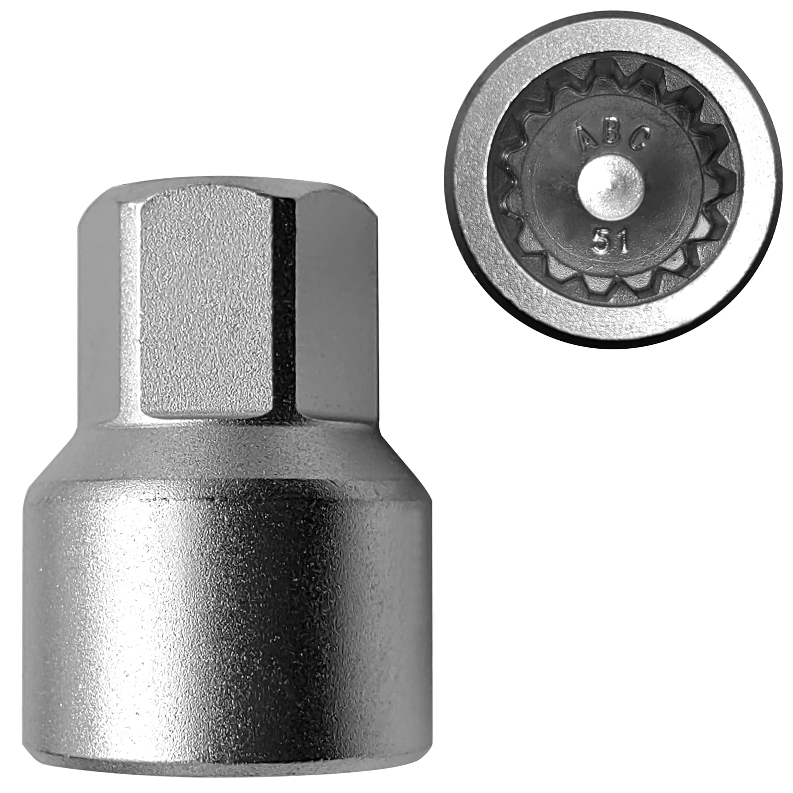 Wheel Locking Nut Key Replacement for Porsche, 51 Thick-walled Wheel ...