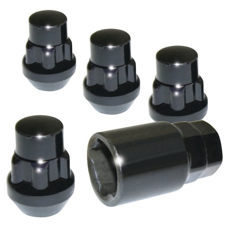 Wheel Locks Set - 12mm x 1.50 Thread size Black